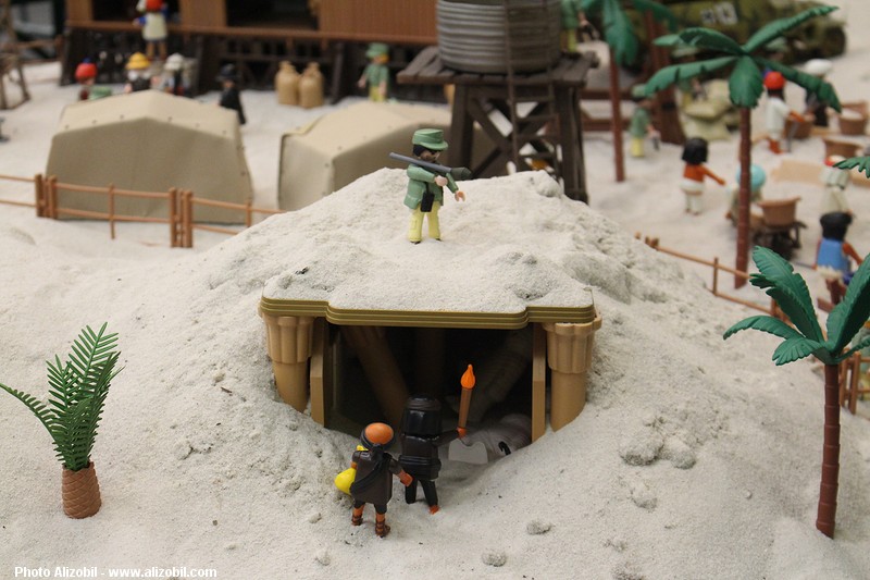 Indiana Jones en Playmobil un diorama réalisé par Dominique Béthune