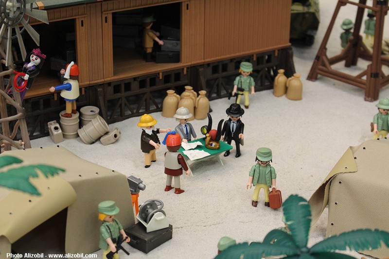 Indiana Jones en Playmobil un diorama réalisé par Dominique Béthune