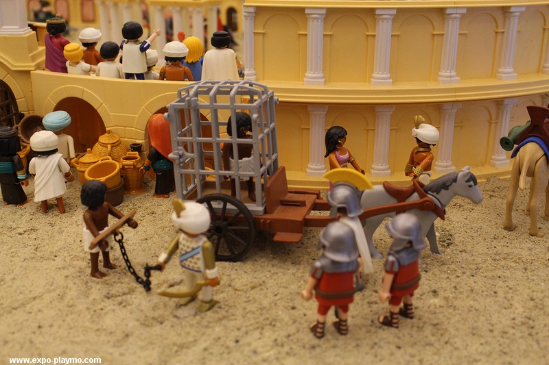 Benhur en playmobil réalisé par Dominique Béthune