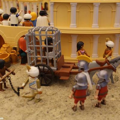 Benhur en playmobil réalisé par Dominique Béthune