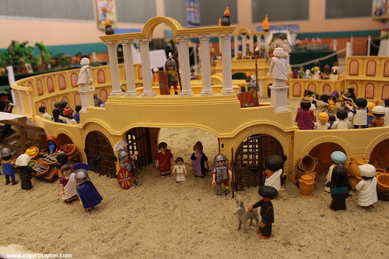 Benhur en playmobil réalisé par Dominique Béthune