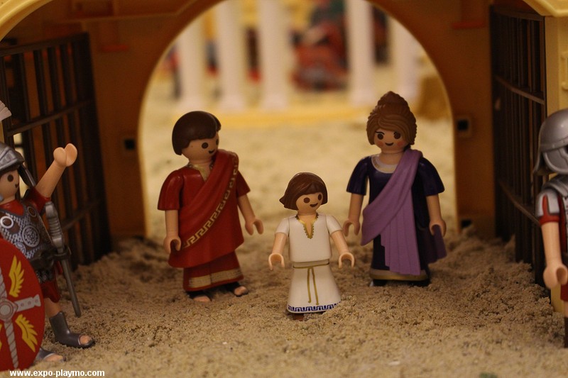 Benhur en playmobil réalisé par Dominique Béthune