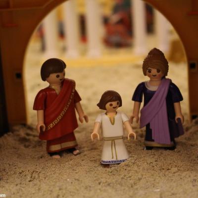 Benhur en playmobil réalisé par Dominique Béthune