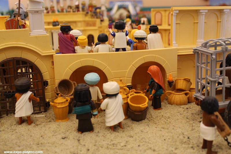 Benhur en playmobil réalisé par Dominique Béthune