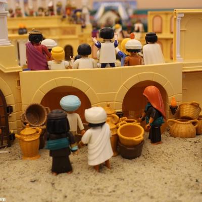 Benhur en playmobil réalisé par Dominique Béthune