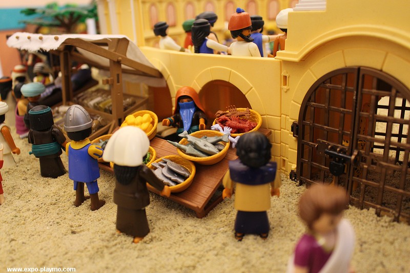 Benhur en playmobil réalisé par Dominique Béthune