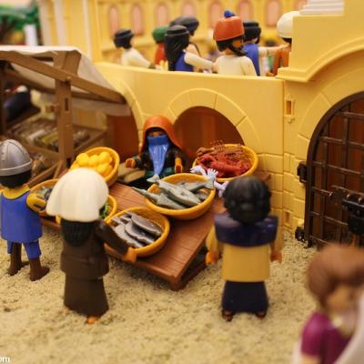 Benhur en playmobil réalisé par Dominique Béthune