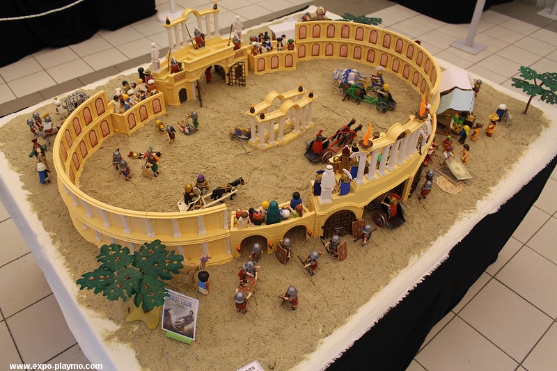 Benhur en playmobil réalisé par Dominique Béthune