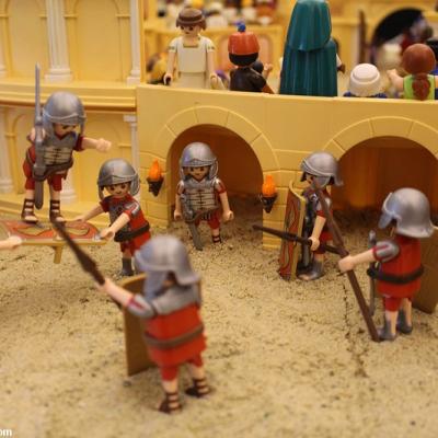 Benhur en playmobil réalisé par Dominique Béthune