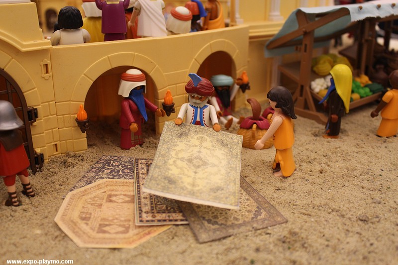 Benhur en playmobil réalisé par Dominique Béthune