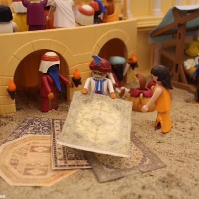 Benhur en playmobil réalisé par Dominique Béthune