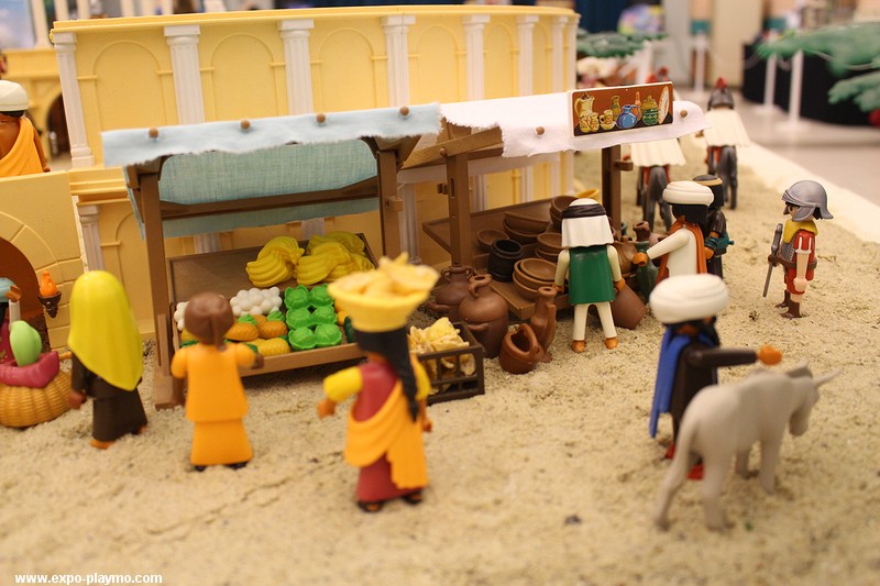 Benhur en playmobil réalisé par Dominique Béthune