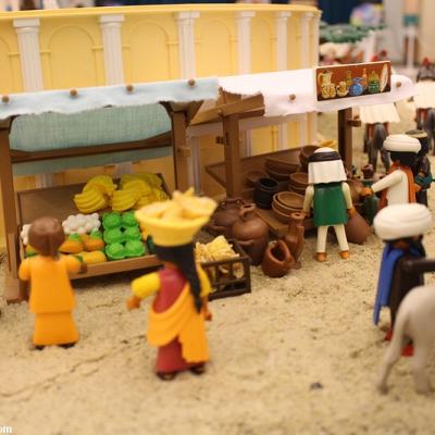 Benhur en playmobil réalisé par Dominique Béthune