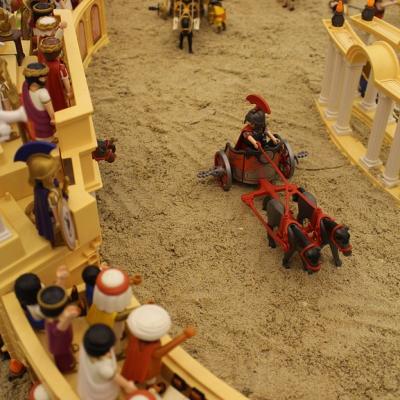 Benhur en playmobil réalisé par Dominique Béthune