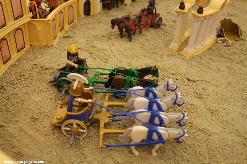 Benhur en playmobil réalisé par Dominique Béthune