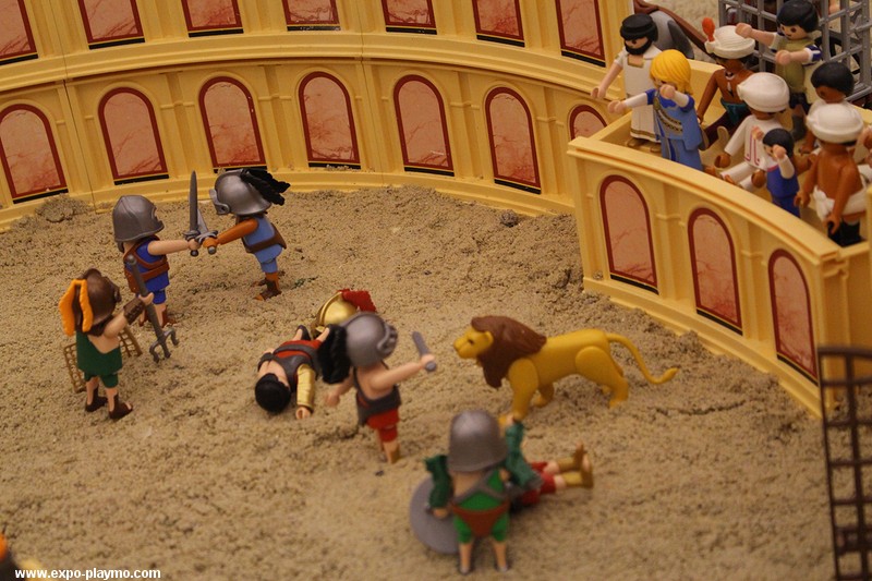 Benhur en playmobil réalisé par Dominique Béthune