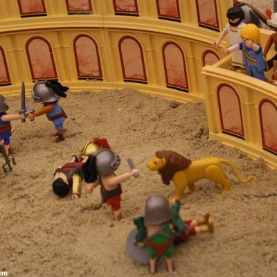 Benhur en playmobil réalisé par Dominique Béthune