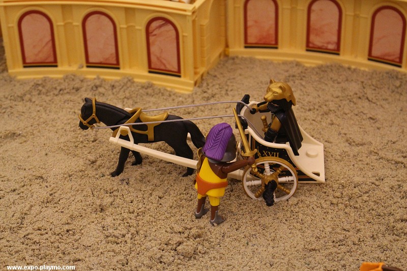 Benhur en playmobil réalisé par Dominique Béthune