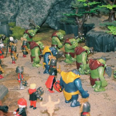 L'invasion diorama d'inspiration Heroïc Fantasy en Playmobil