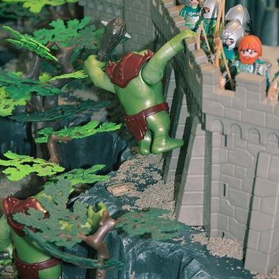 L'invasion diorama d'inspiration Heroïc Fantasy en Playmobil