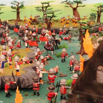 Bataille de Formigny réalisée en Playmobil 