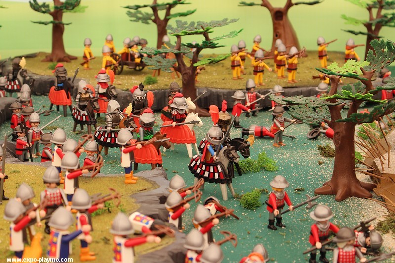 Bataille de Formigny réalisée en Playmobil 