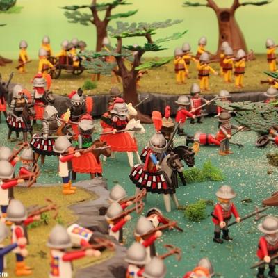 Bataille de Formigny réalisée en Playmobil 