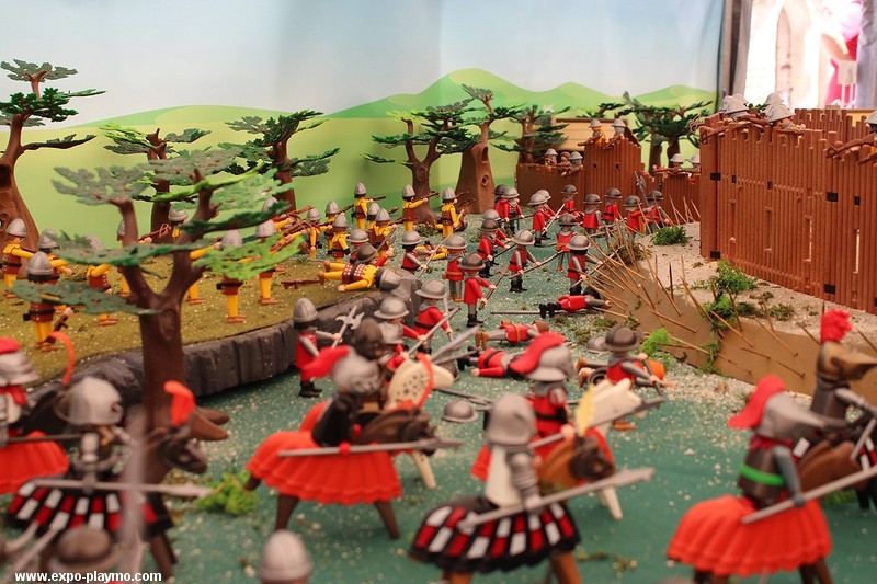 Bataille de Formigny réalisée en Playmobil 