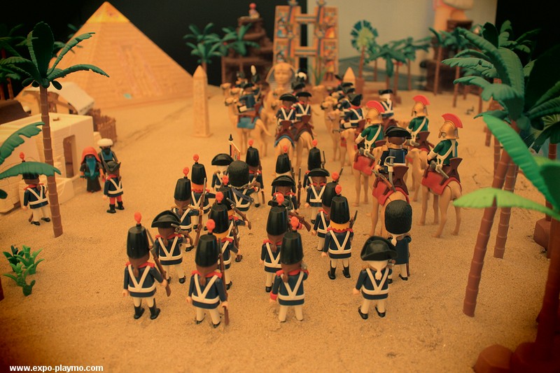 La campagne d'Egypte de Napoléon réalisé en Playmobil