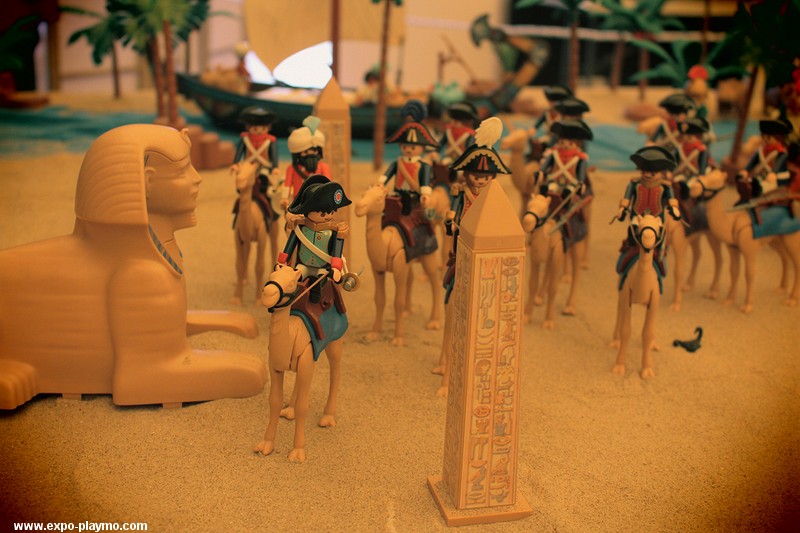 La campagne d'Egypte de Napoléon réalisé en Playmobil