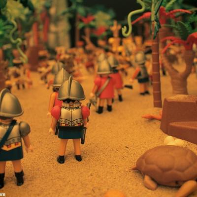 La découverte de l'Amérique par Christophe Colomb réalisée en Playmobil