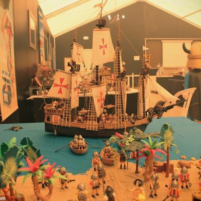 La découverte de l'Amérique par Christophe Colomb réalisée en Playmobil