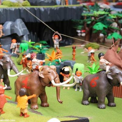 Diorama Les Jeux Préhistoriques en Playmobil