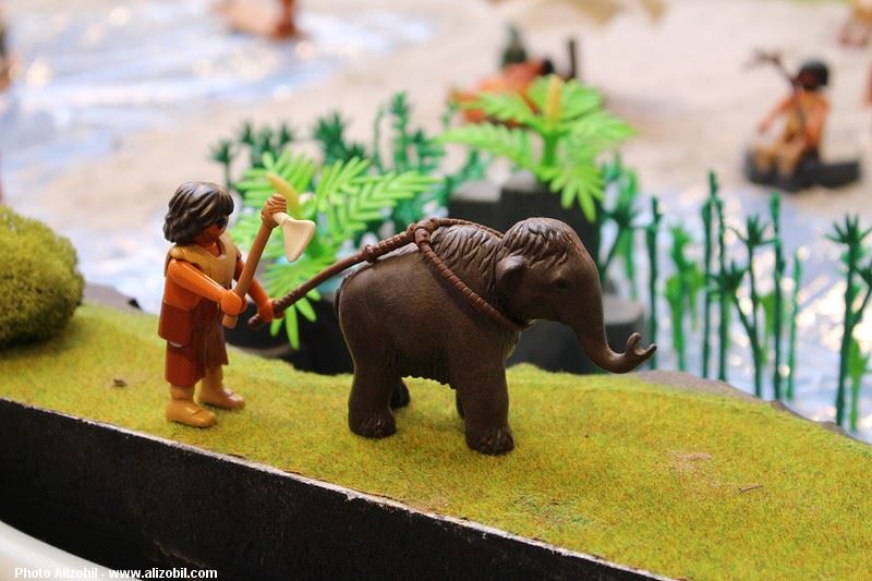 Diorama Les Jeux Préhistoriques en Playmobil