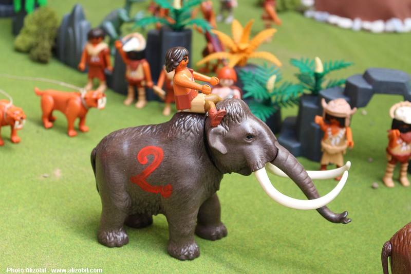 Diorama Les Jeux Préhistoriques en Playmobil