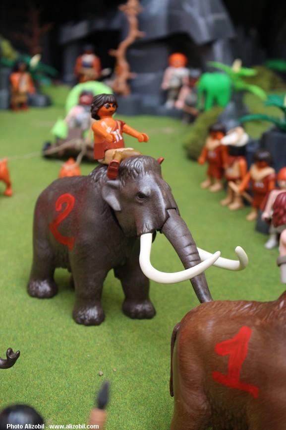 Diorama Les Jeux Préhistoriques en Playmobil