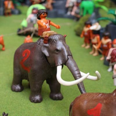 Diorama Les Jeux Préhistoriques en Playmobil