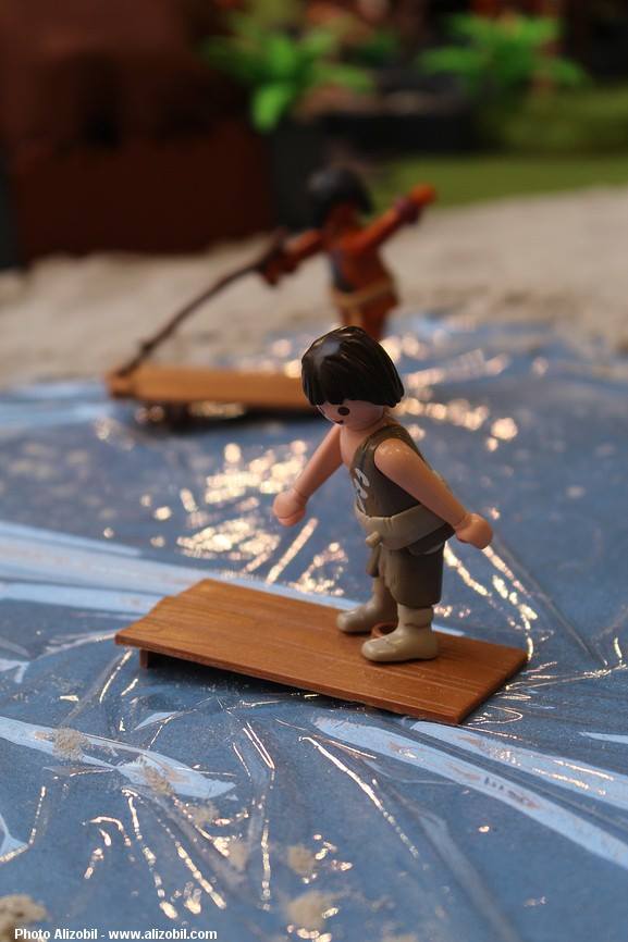 Diorama Les Jeux Préhistoriques en Playmobil