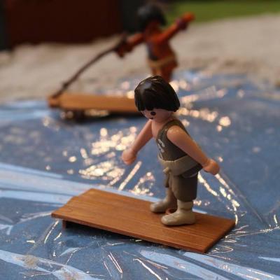 Diorama Les Jeux Préhistoriques en Playmobil