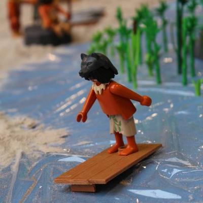 Diorama Les Jeux Préhistoriques en Playmobil