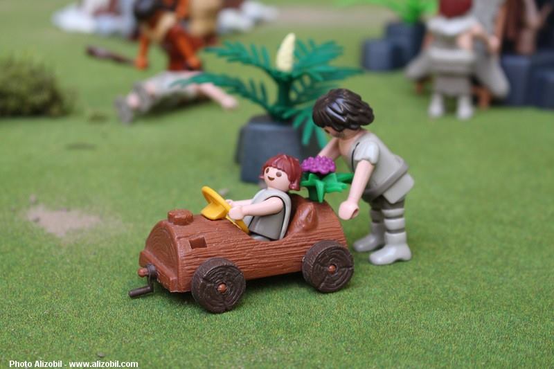 Diorama Les Jeux Préhistoriques en Playmobil