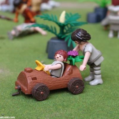 Diorama Les Jeux Préhistoriques en Playmobil