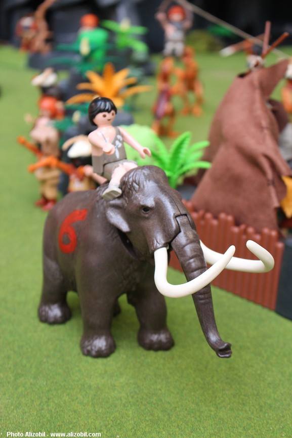 Diorama Les Jeux Préhistoriques en Playmobil