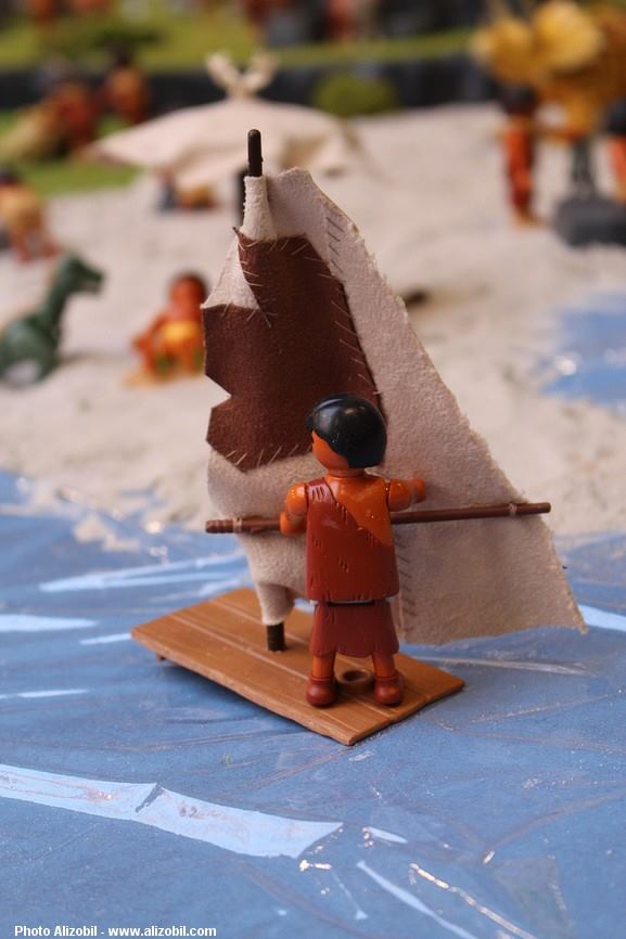 Diorama Les Jeux Préhistoriques en Playmobil