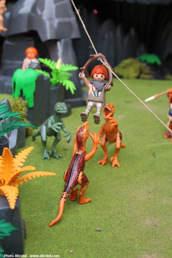 Diorama Les Jeux Préhistoriques en Playmobil