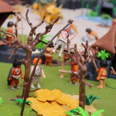 Diorama Les Jeux Préhistoriques en Playmobil