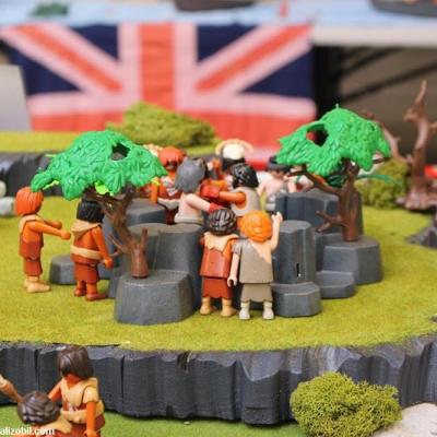 Diorama Les Jeux Préhistoriques en Playmobil