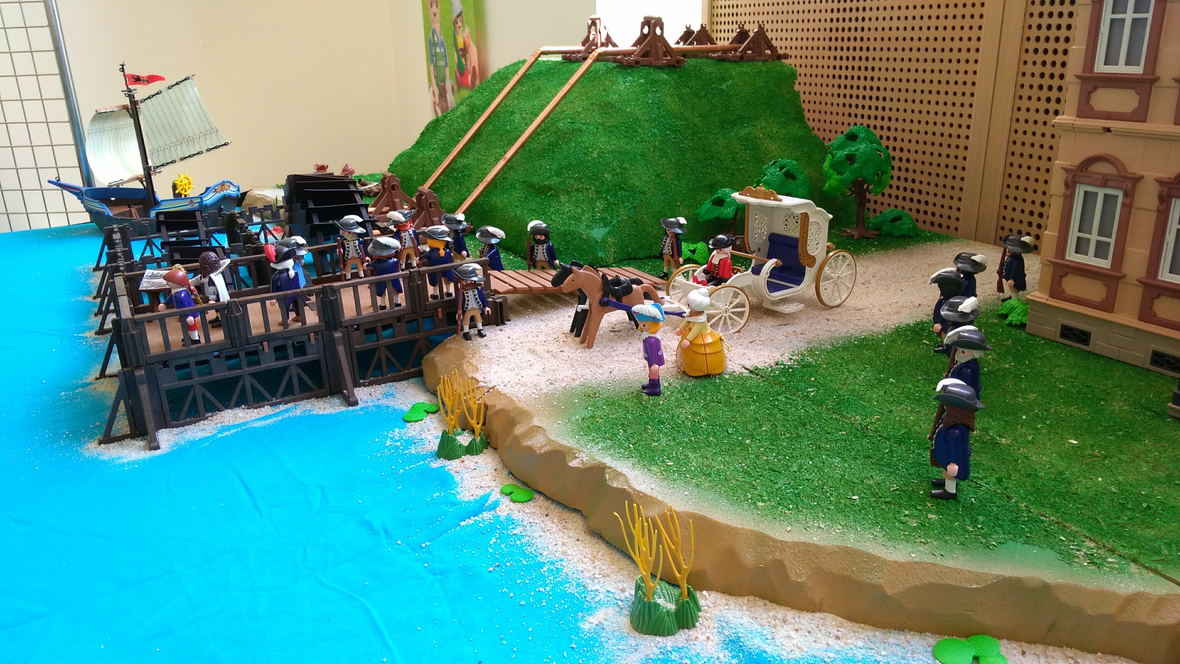 La Machine de Marly imaginée par le roi Louis XIV en Playmobil