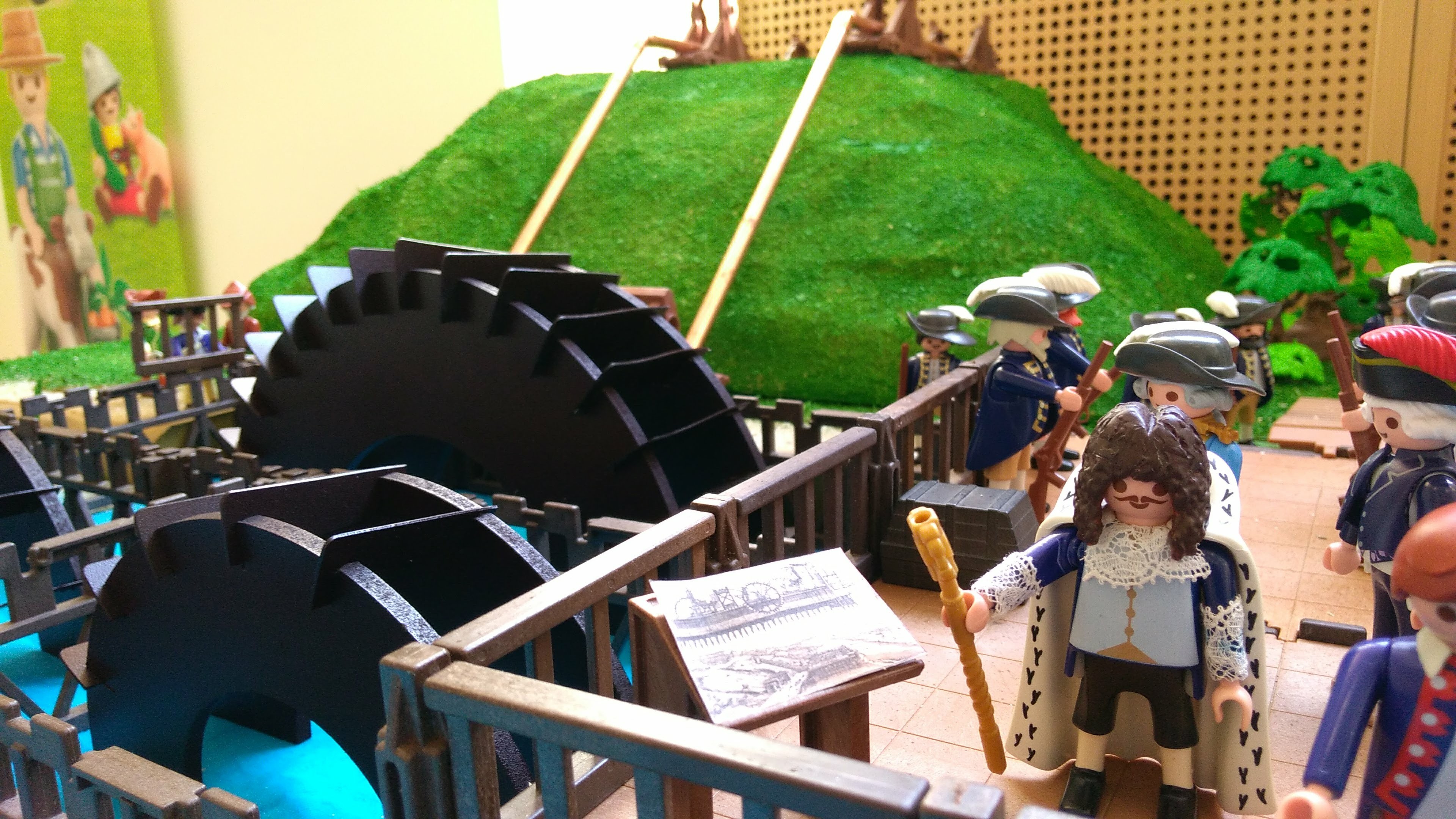 La Machine de Marly imaginée par le roi Louis XIV en Playmobil