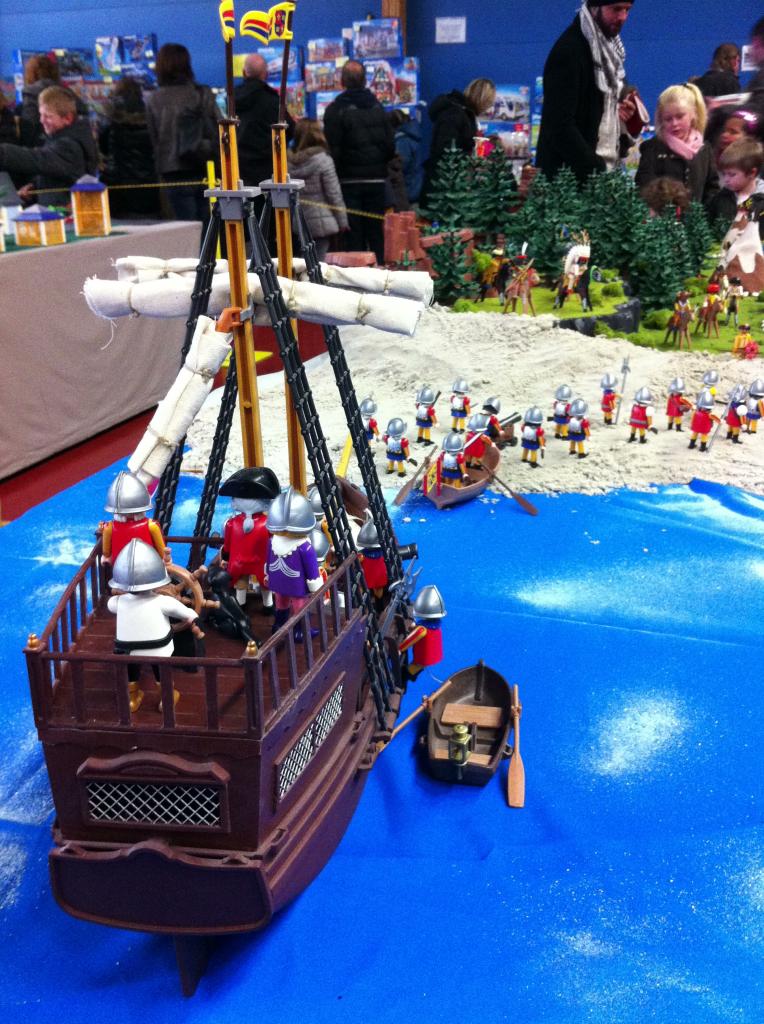 Diorama Pocahontas en Playmobil exposé à Sailly en 2015